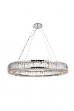  2116G43C/RC - Cuvette 24 Light Chrome Chandelier Clear Royal Cut Crystal