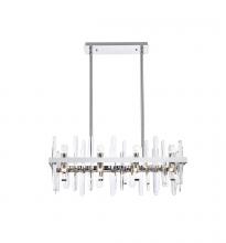  2200G30C - Serena 30 Inch Crystal Rectangle Chandelier in Chrome