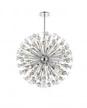  2550D38C - Vera 38 inch crystal starburst round pendant in chrome