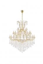  2800G60G/RC - Maria Theresa 49 Light Gold Chandelier Clear Royal Cut Crystal