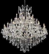  2801G44C/RC - Maria Theresa 37 Light Chrome Chandelier Clear Royal Cut Crystal