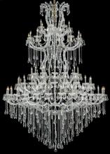  2801G96C/RC - Maria Theresa 85 Light Chrome Chandelier Clear Royal Cut Crystal