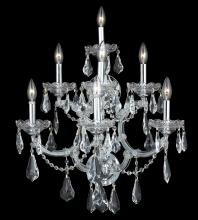  2801W7C/RC - Maria Theresa 7 Light Chrome Wall Sconce Clear Royal Cut Crystal