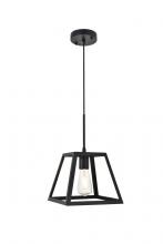  LD4061D10BK - Resolute 1 Light Black Pendant