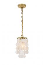  LD5050D6BR - Selene 1 Light Brass Pendant