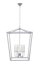  LD6008D24S - Maddox 6 light Vintage Silver pendant