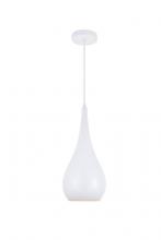  LDPD2002WH - Nora 1 Light White Pendant