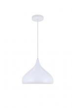  LDPD2046WH - Circa 1 Light White Pendant