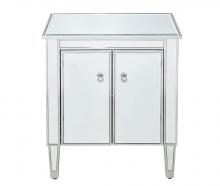 Elegant MF72020 - Cabinet 2 doors 24in. W x 16in. D x 26in. H in antique silver paint