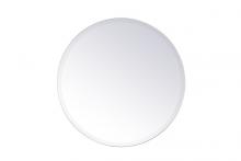 Elegant MR401924 - Gracin Round Mirror 24 inch in Clear