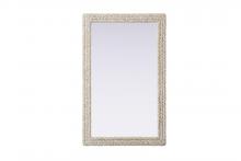  MR4A3555LN - Rectangle Cornhusk Mirror 35x55 in Linen White