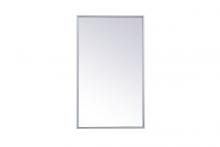  MR571728S - Metal mirror medicine cabinet 17 inch x 28 inch in silver