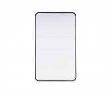  MR8A2440BLK - Contour Metal Rectangle Mirror 24x40 in Black