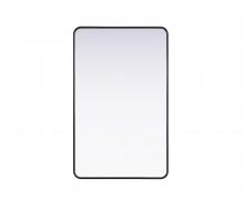  MR8A3048BLK - Contour Metal Rectangle Mirror 30x48 in Black