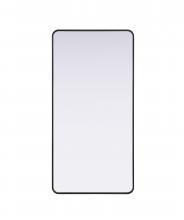  MR8A3060BLK - Contour Metal Rectangle Mirror 30x60 in Black