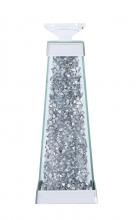  MR9239 - Sparkle 4.7 In. Contemporary Silver Crystal Candleholder