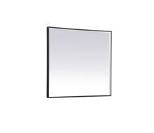 Elegant MRE63640BK - Pier 36x40 inch LED mirror with adjustable color temperature 3000K/4200K/6400K in black