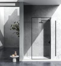  SD188-3576MBK - Fixed Framed Shower Door 35x76 Matte Black