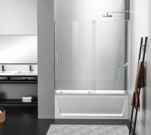  TD444-6060BNK - Frameless Tub Door 60x60 Brushed Nickel