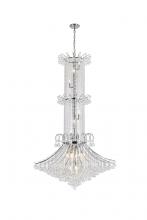  V8008G44C/RC - Toureg 20 Light Chrome Chandelier Clear Royal Cut Crystal