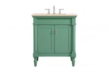  VF-1030VM - 30 Inch Single Bathroom Vanity in Vintage Mint