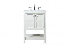  VF16424WH - 24 inch Single bathroom vanity in white