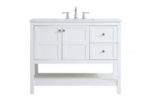  VF16442WH - 42 Inch Single Bathroom Vanity in White