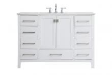  VF18848WH - 48 Inch Single Bathroom Vanity in White