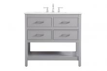  VF19036GR - 36 Inch Single Bathroom Vanity in Gray