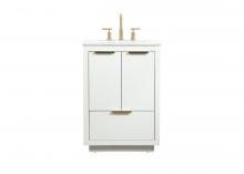  VF19424WH - 24 Inch Single Bathroom Vanity in White