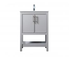  VF26624GR - 24 Inch Single Bathroom Vanity in Grey