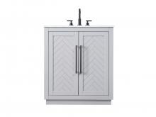  VF29030GR - 30 inch Single Bathroom Vanity in Grey