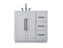  VF29036GR - 36 inch Single Bathroom Vanity in Grey