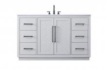  VF29054GR - 54 inch Single Bathroom Vanity in Grey