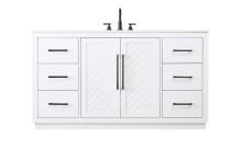  VF29060WH - 60 inch Single Bathroom Vanity in White