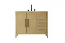  VF29342MHB - 42 inch Single Bathroom Vanity in Honey Brown