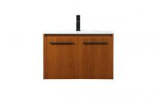  VF44530MTK - 30 Inch Single Bathroom Vanity in Teak