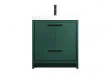  VF46030MGN - 30 Inch Single Bathroom Vanity in Green