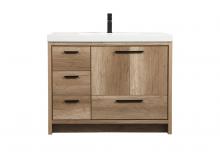  VF46042NT - 42 Inch Single Bathroom Vanity in Natural Oak