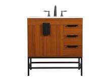  VF48832MTK - 32 Inch Single Bathroom Vanity in Teak