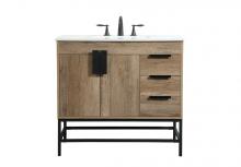  VF48836NT - 36 Inch Single Bathroom Vanity in Natural Oak