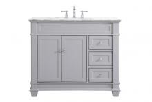  VF50042GR - 42 Inch Single Bathroom Vanity Set in Grey