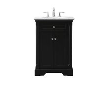  VF53024BK - 24 inch Single bathroom vanity set in black