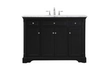  VF53048BK - 48 inch Single bathroom vanity set in black