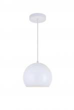  LD2403WH - Kasey 1 Light White Pendant