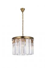 Elegant 1208D20SG/RC - Sydney 20 Inch Round Crystal Chandelier in Satin Gold