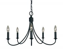  1001 MBLACK - 5-Light Maisonette Dining Chandelier