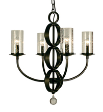  1044 MB - 4-Light Mahogany Bronze Compass Dining Chandelier