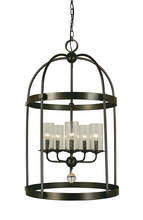 Framburg 1105 PN - 5-Light Polished Nickel Compass Dining Chandelier