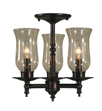 Framburg 2506 SBR - 3-Light Siena Bronze Sheraton Flush / Semi-Flush Mount